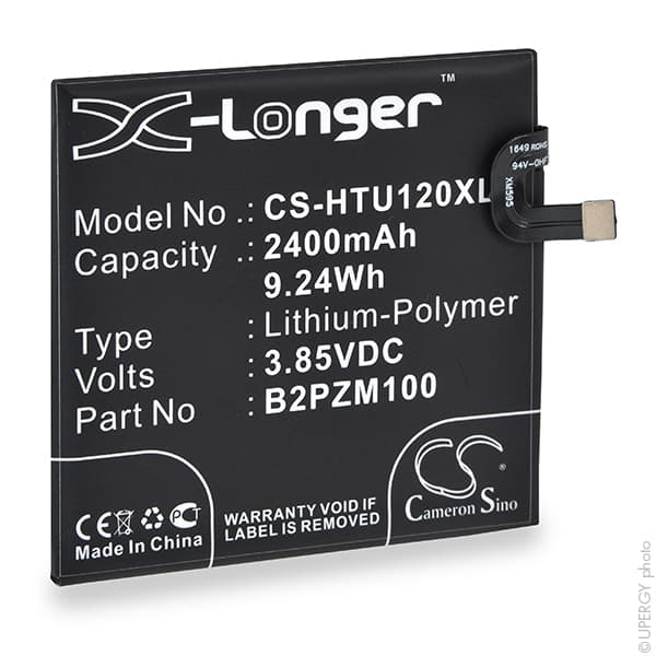NX - Batterie téléphone, smartphone, GSM pour HTC 3.85V 2400mAh