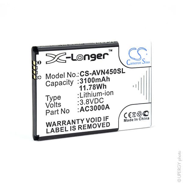 NX - Batterie téléphone, smartphone, GSM pour Archos 3.8V 3100mAh