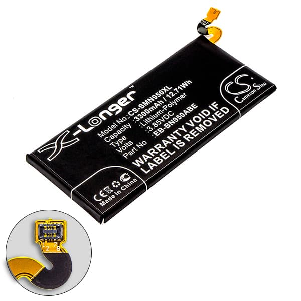 NX - Batterie téléphone, smartphone, GSM pour Samsung Galaxy Note 8 3.85V 3300mAh