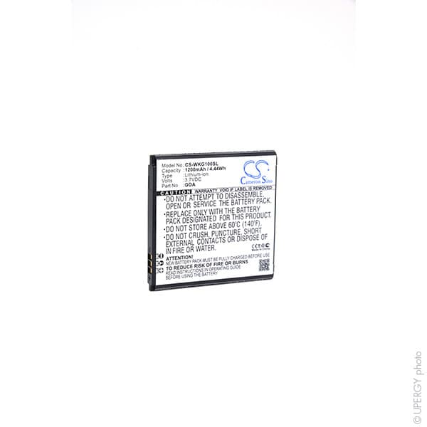 NX - Batterie téléphone, smartphone, GSM pour Wiko 3.7V 1200mAh