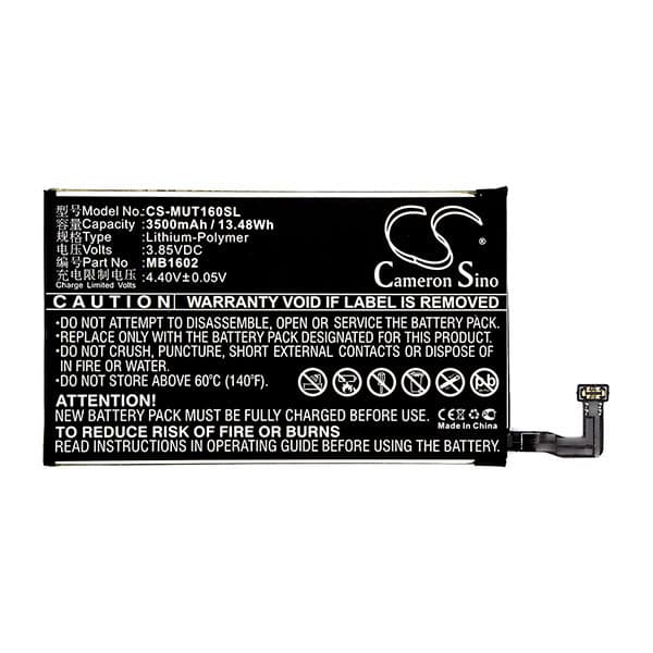 NX - Batterie téléphone, smartphone, GSM pour Meitu 3.85V 3500mAh