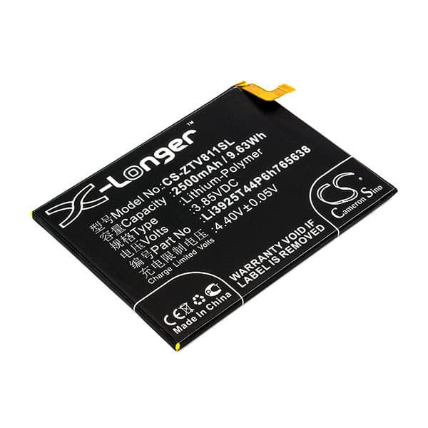 NX - Batterie téléphone, smartphone, GSM pour ZTE 3.85V 2500mAh