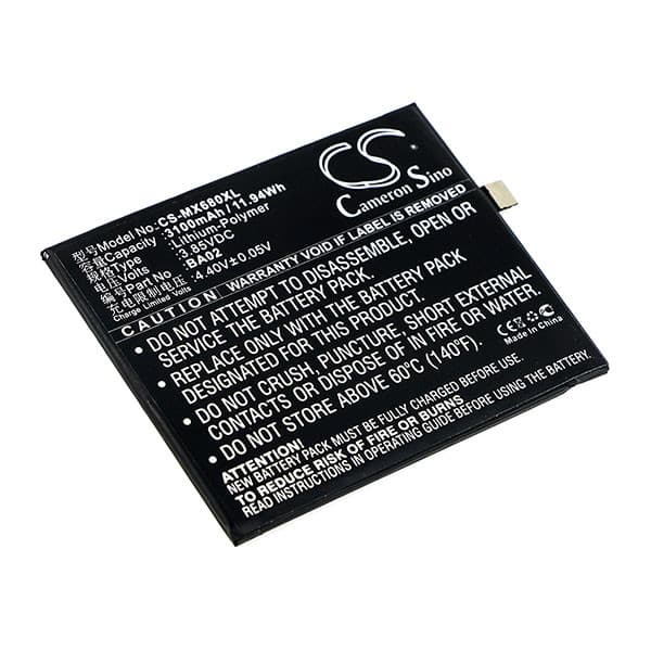 NX - Batterie téléphone, smartphone, GSM pour Meizu 3.85V 3100mAh