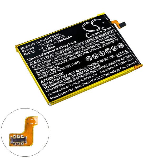 NX - Batterie téléphone, smartphone, GSM pour Archos 3.7V 2500mAh
