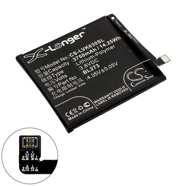 NX - Batterie téléphone, smartphone, GSM pour Lenovo 3.8V 3750mAh