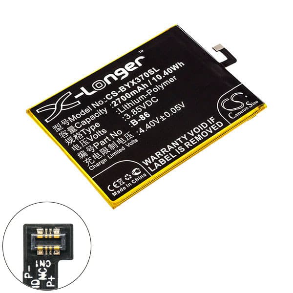 NX - Batterie téléphone, smartphone, GSM pour BBK 3.85V 2700mAh
