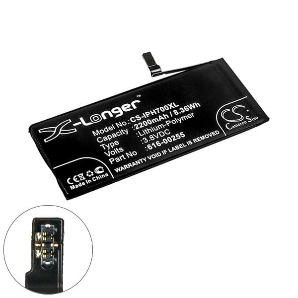 NX - Batterie téléphone, smartphone, GSM pour iPhone 7 3.8V 2200mAh