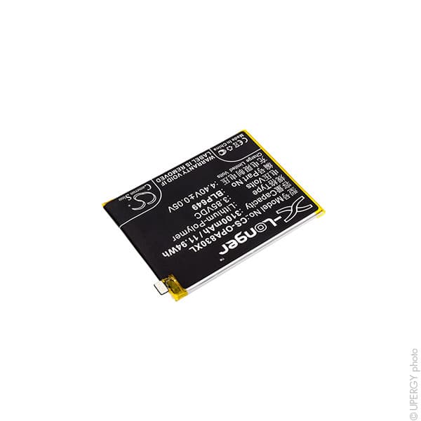 NX - Batterie téléphone, smartphone, GSM pour Oppo 3.85V 3100mAh