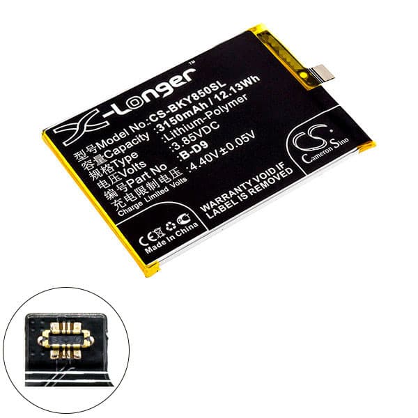NX - Batterie téléphone, smartphone, GSM pour BBK 3.85V 3150mAh