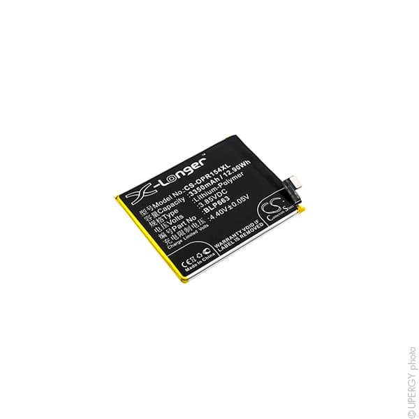 NX - Batterie téléphone, smartphone, GSM pour Oppo 3.85V 3350mAh