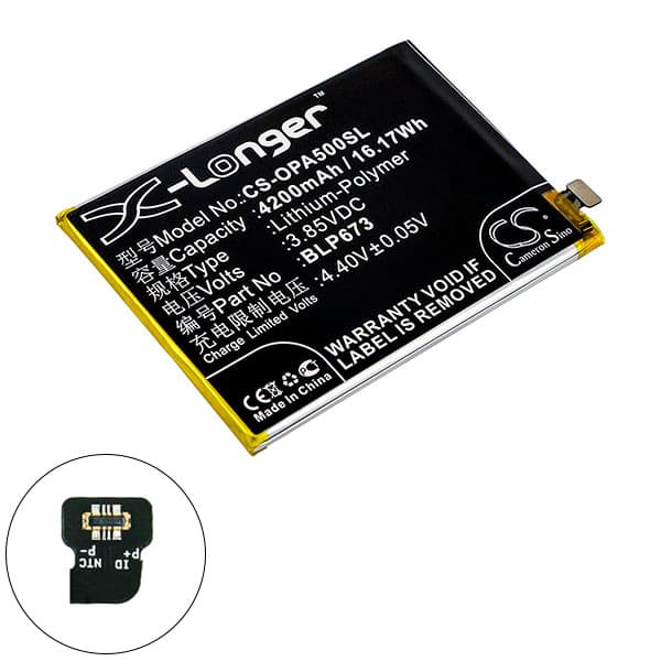 NX - Batterie téléphone, smartphone, GSM pour Oppo 3.85V 4200mAh