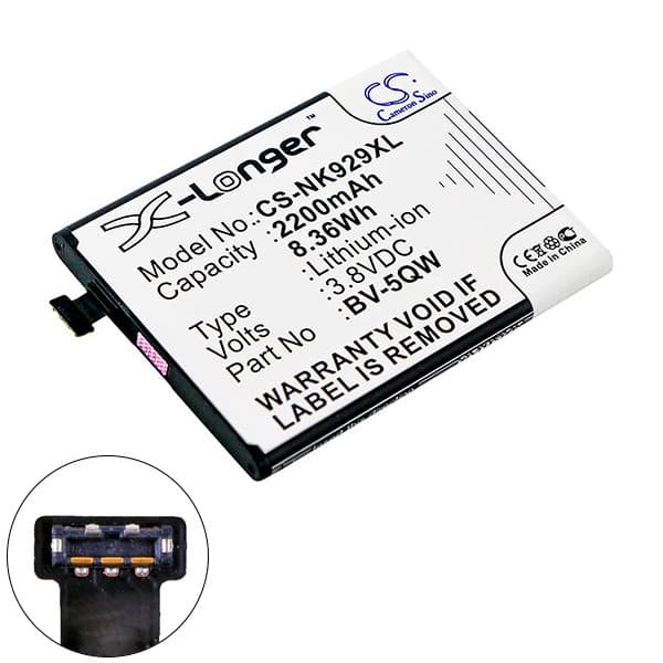 NX - Batterie téléphone, smartphone, GSM pour Nokia 3.8V 2200mAh