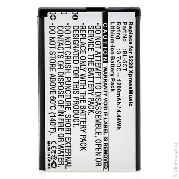 NX - Batterie téléphone, smartphone, GSM pour Nokia 3.7V 1200mAh