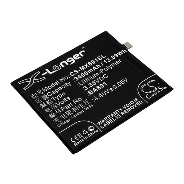 NX - Batterie téléphone, smartphone, GSM pour Meizu 3.85V 3400mAh