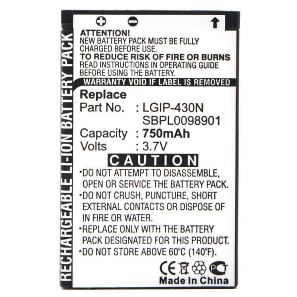 NX - Batterie téléphone, smartphone, GSM pour LG 3.7V 650mAh