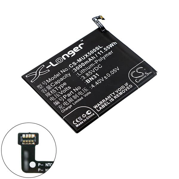 NX - Batterie téléphone, smartphone, GSM pour Xiaomi 3.85V 3000mAh