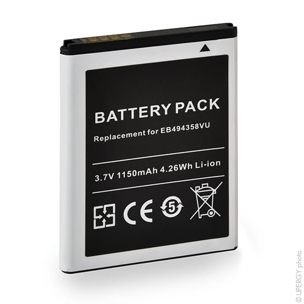 NX - Batterie téléphone, smartphone, GSM pour Samsung 3.7V 1150mAh