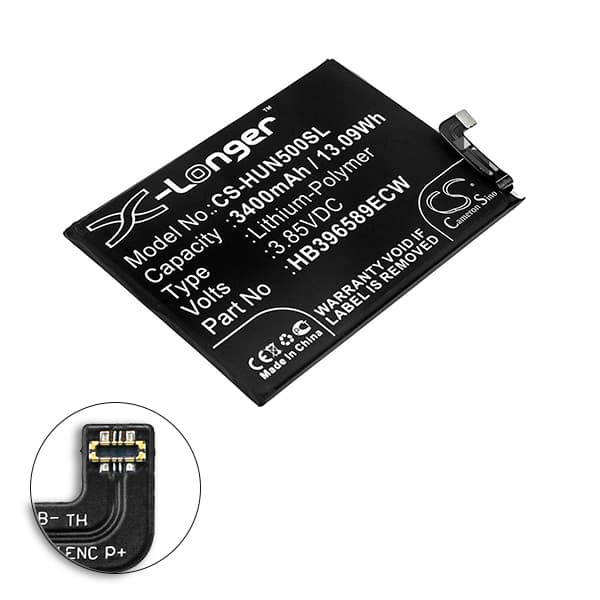 NX - Batterie téléphone, smartphone, GSM pour Huawei 3.85V 3400mAh