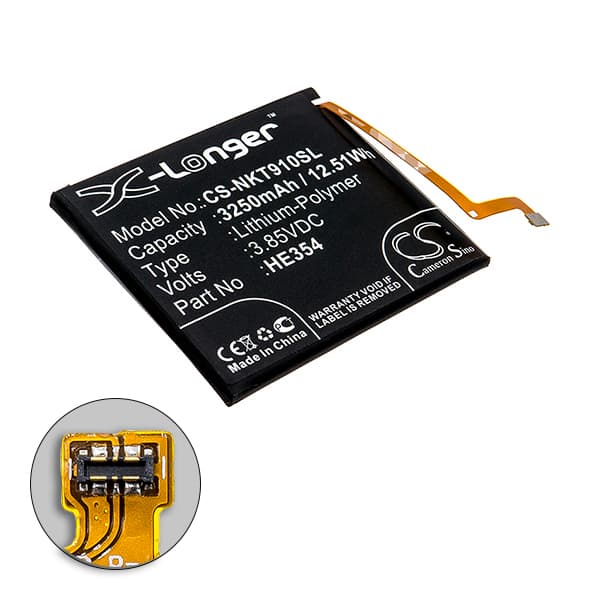 NX - Batterie téléphone, smartphone, GSM pour Nokia 3.85V 3250mAh