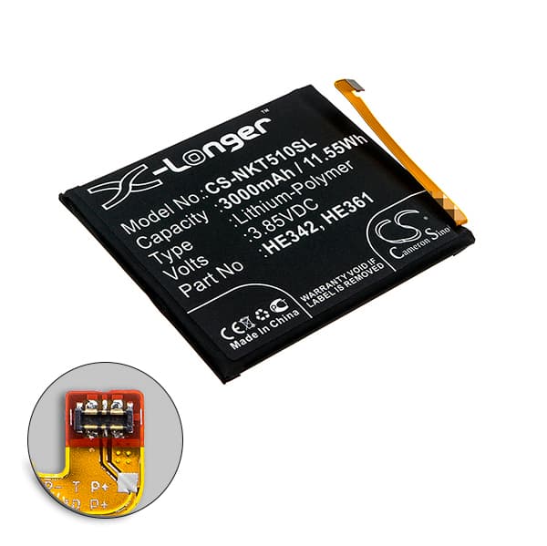 NX - Batterie téléphone, smartphone, GSM pour Nokia 3.85V 3000mAh