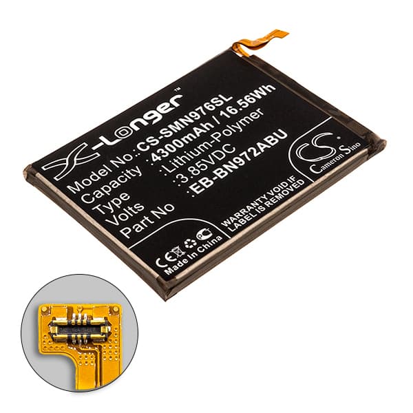 NX - Batterie téléphone, smartphone, GSM pour Samsung Note 10+ 3.85V 4300mAh