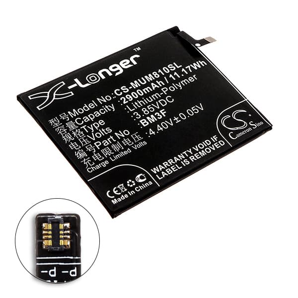 NX - Batterie téléphone, smartphone, GSM pour Xiaomi 3.85V 2900mAh