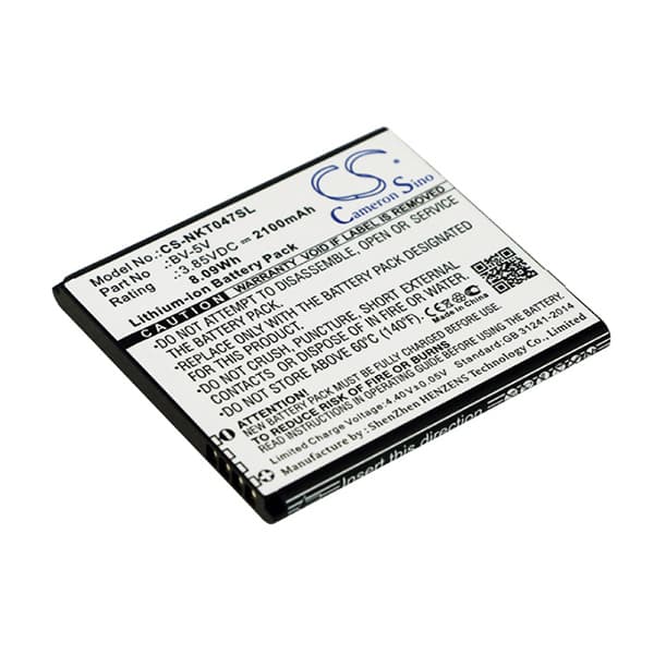 NX - Batterie téléphone, smartphone, GSM pour Nokia 3.85V 1800mAh