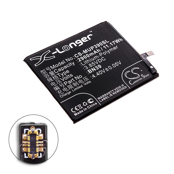 NX - Batterie téléphone, smartphone, GSM pour Xiaomi 3.85V 2900mAh