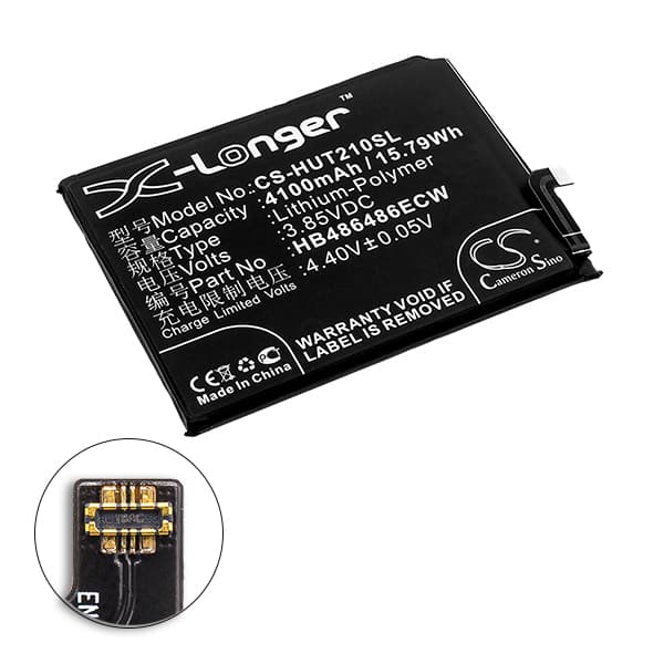 NX - Batterie téléphone, smartphone, GSM pour Huawei 3.85V 4100mAh