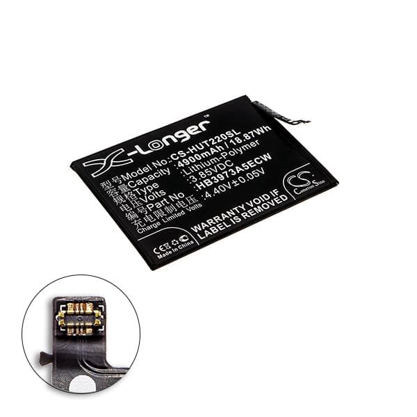 NX - Batterie téléphone, smartphone, GSM pour Huawei 3.85V 4900mAh