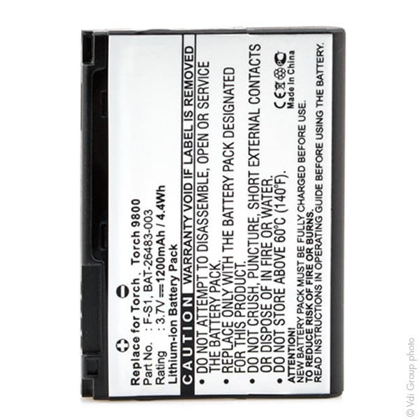 NX - Batterie téléphone, smartphone, GSM pour BlackBerry 3.7V 1200mAh