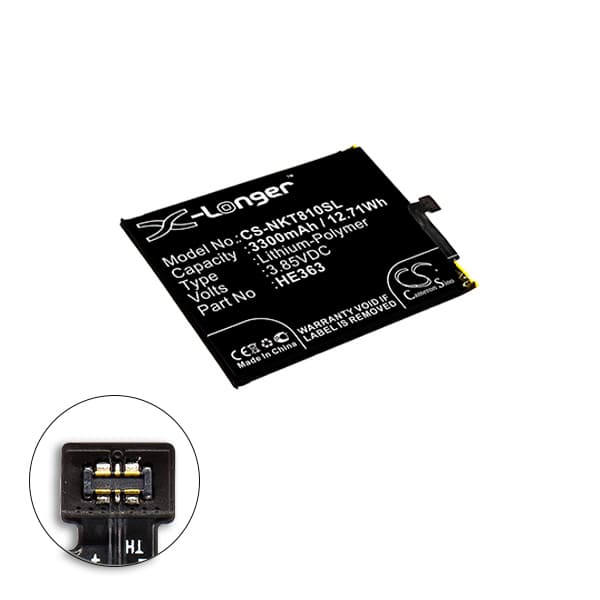 NX - Batterie téléphone, smartphone, GSM pour Nokia 3.85V 3300mAh
