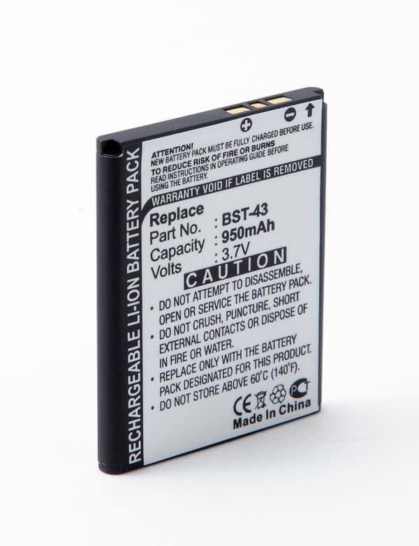 NX - Batterie téléphone, smartphone, GSM pour Sony Ericsson 3.7V 950mAh