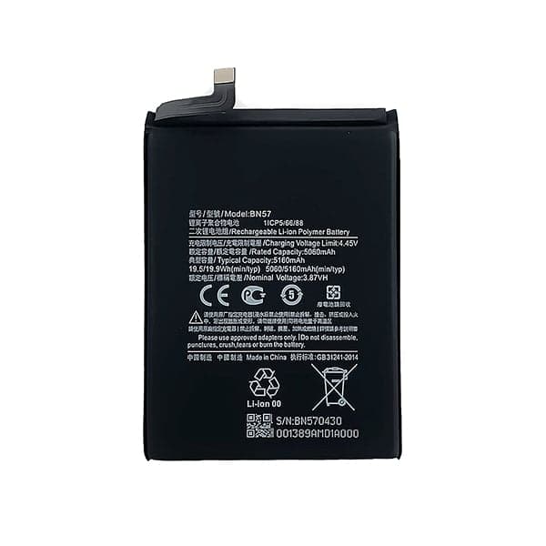NX - Batterie téléphone, smartphone, GSM pour Xiaomi Poco X3 NFC 3.87V 4950mAh