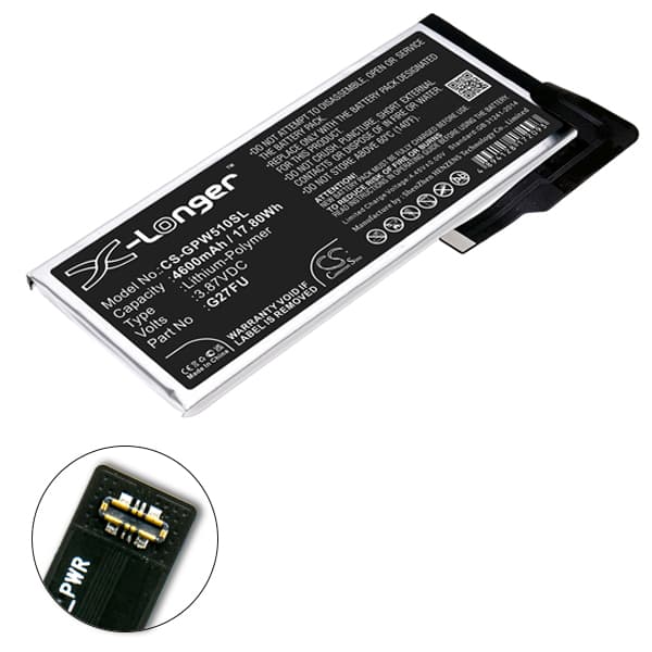 NX - Batterie téléphone, smartphone, GSM pour Google 3.87V 4600mAh