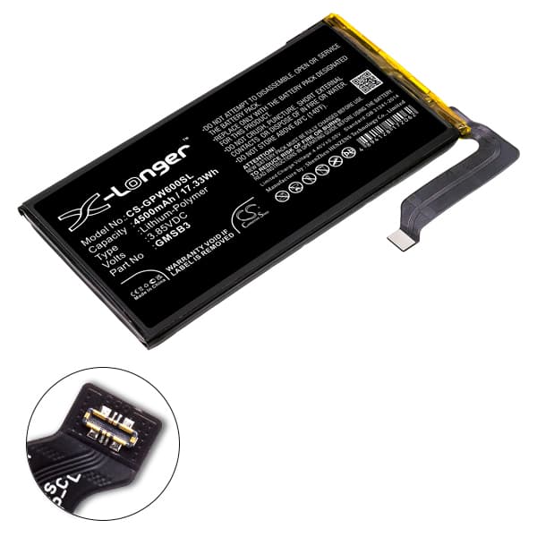 NX - Batterie téléphone, smartphone, GSM pour Google 3.85V 4500mAh