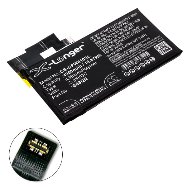 NX - Batterie téléphone, smartphone, GSM pour Google 3.85V 4900mAh