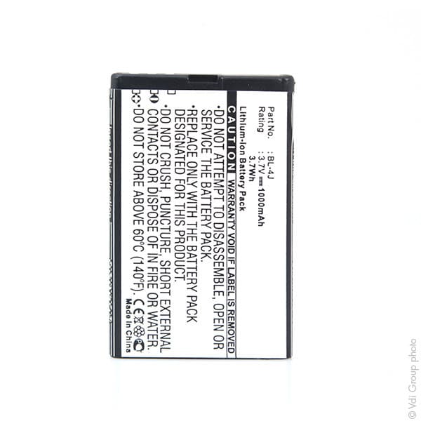 NX - Batterie téléphone, smartphone, GSM pour Nokia 3.7V 1000mAh