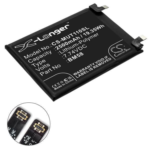 NX - Batterie téléphone, smartphone, GSM pour Xiaomi 7.74V 2500mAh