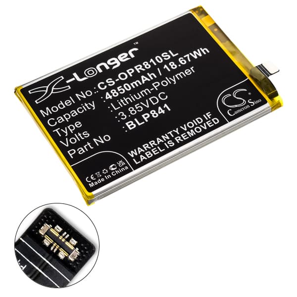 NX - Batterie téléphone, smartphone, GSM pour Oppo 3.85V 4850mAh