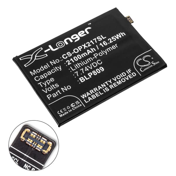 NX - Batterie téléphone, smartphone, GSM pour Oppo 7.74V 2100mAh