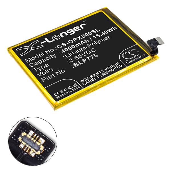 NX - Batterie téléphone, smartphone, GSM pour Oppo 3.85V 4000mAh