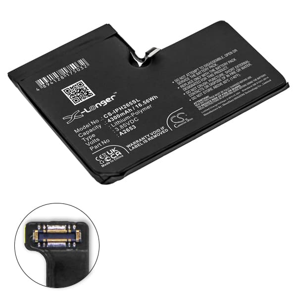 NX - Batterie téléphone, smartphone, GSM pour iPhone 13 Max 3.85V 4300mAh