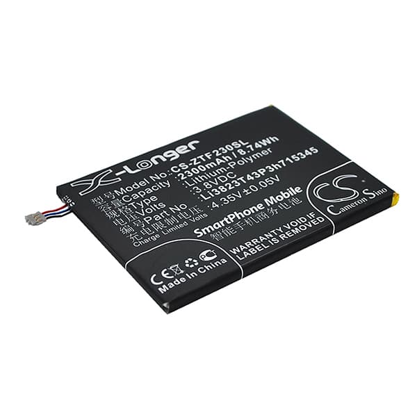 NX - Batterie téléphone, smartphone, GSM pour ZTE 3.8V 2300mAh