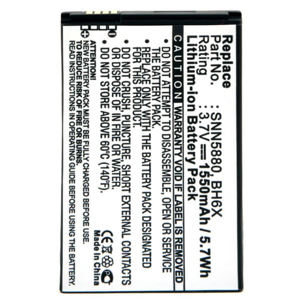 NX - Batterie téléphone, smartphone, GSM pour Motorola 3.7V 1550mAh