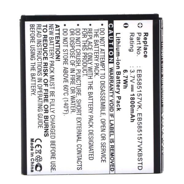 NX - Batterie téléphone, smartphone, GSM pour Samsung 3.7V 1800mAh