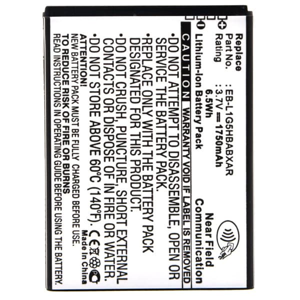 NX - Batterie téléphone, smartphone, GSM pour Samsung 3.7V 1750mAh