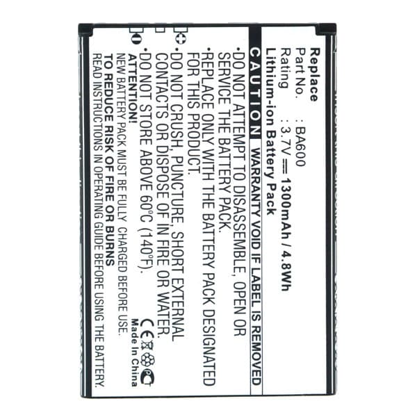 NX - Batterie téléphone, smartphone, GSM pour Sony Ericsson 3.7V 1300mAh