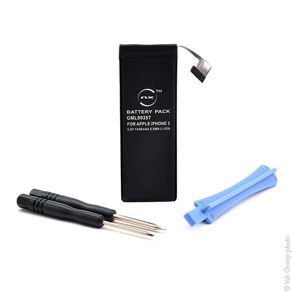 NX - Batterie téléphone, smartphone, GSM pour iPhone 5 3.8V 1440mAh