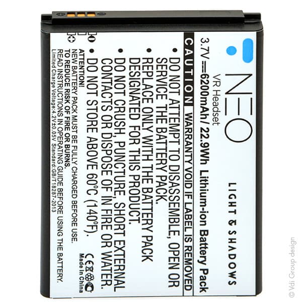 NX - Batterie téléphone, smartphone, GSM pour Samsung 3.7V 6200mAh
